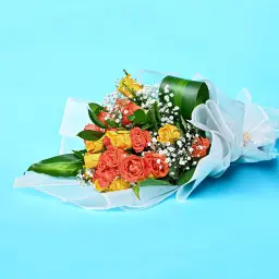 Orange and Yellow Harmony Bouquet 0048
